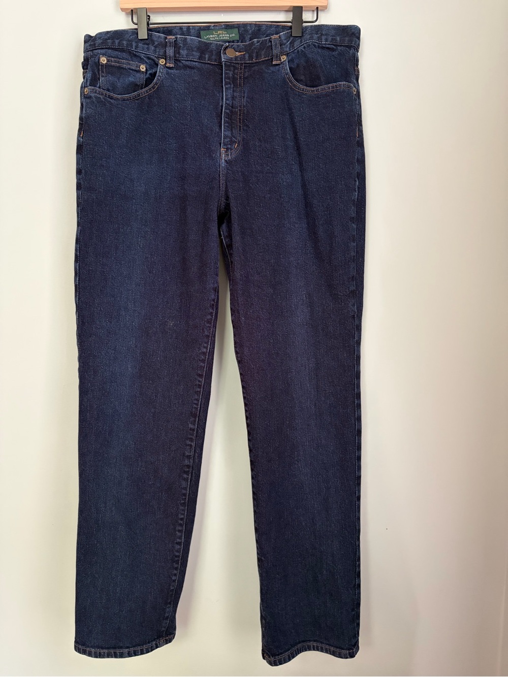 LRL Lauren Jeans Co Ralph Lauren Dark Wash Straight‎ Leg Jeans Size 16